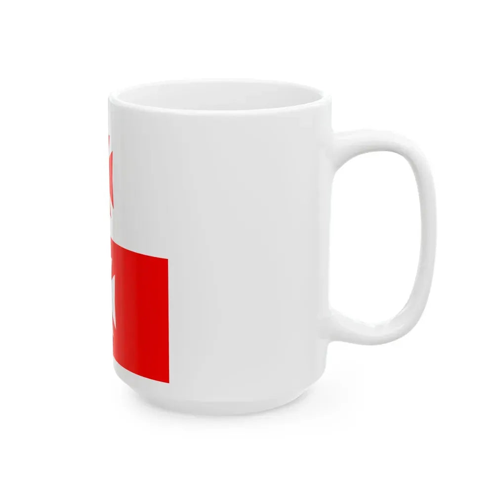 Flag of La Chaux Switzerland - White Coffee Mug - Go Mug Yourself