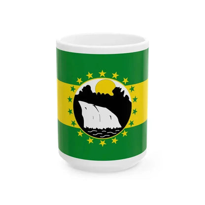 Flag of La Chorrera (Panama) White Coffee Mug 15oz - Go Mug Yourself
