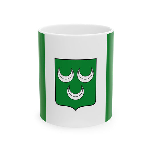 Flag of La Hulpe (Belgium) White Coffee Mug-11oz-Go Mug Yourself