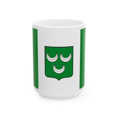 Flag of La Hulpe (Belgium) White Coffee Mug-15oz-Go Mug Yourself