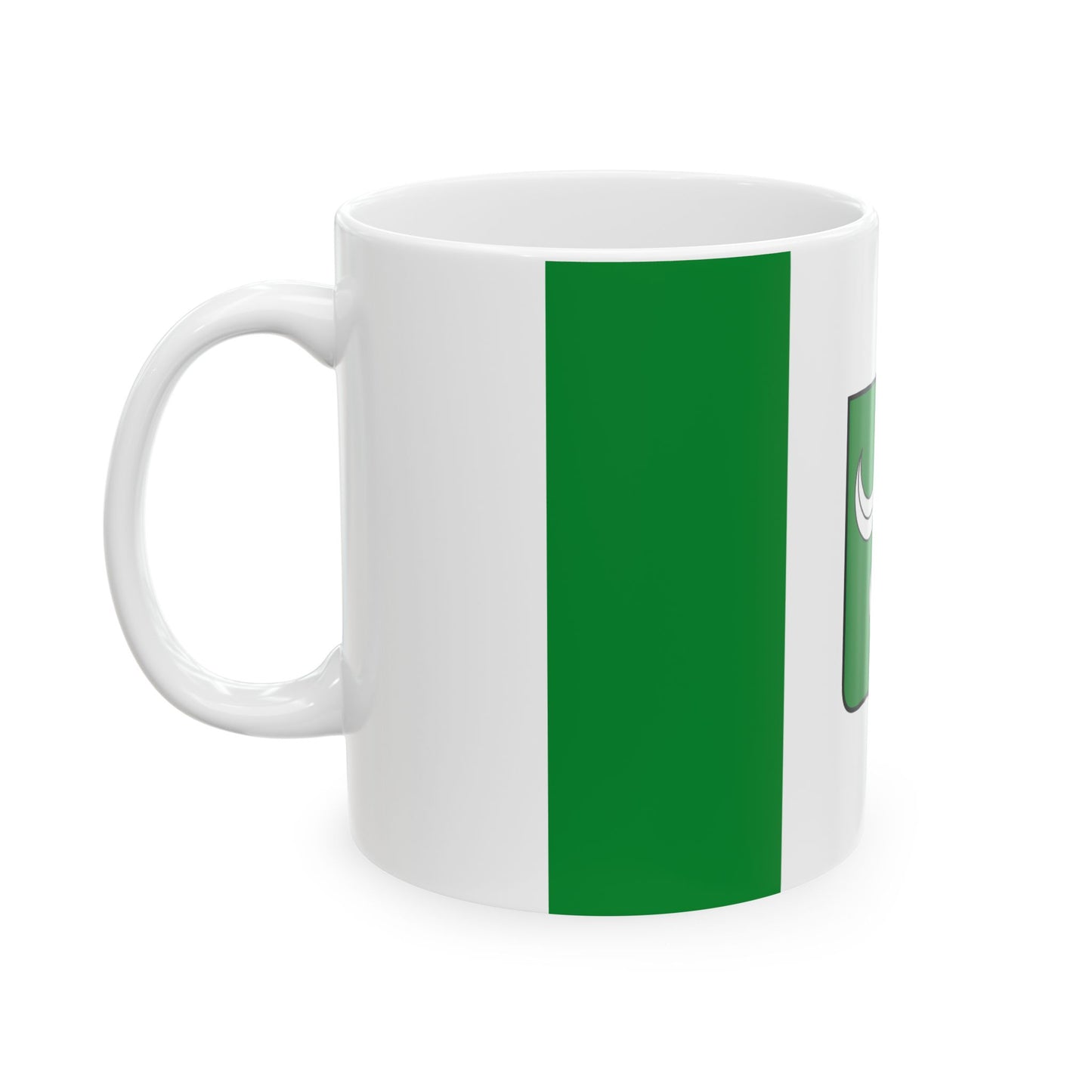 Flag of La Hulpe (Belgium) White Coffee Mug-Go Mug Yourself