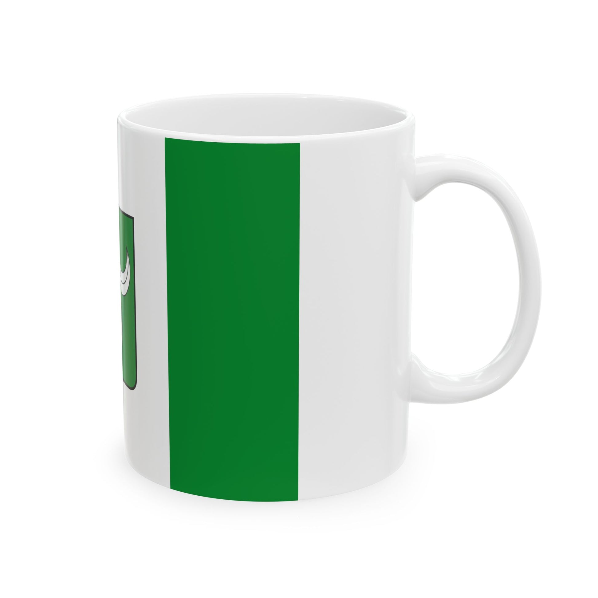 Flag of La Hulpe (Belgium) White Coffee Mug-Go Mug Yourself