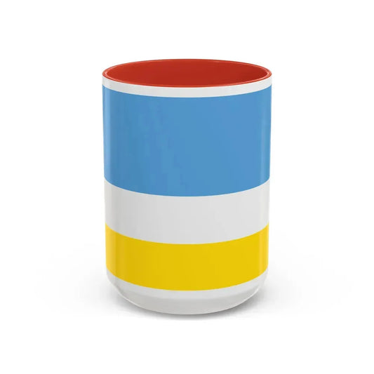 Flag of La Libertad Ecuador - Accent Coffee Mug 15oz Red - Go Mug Yourself