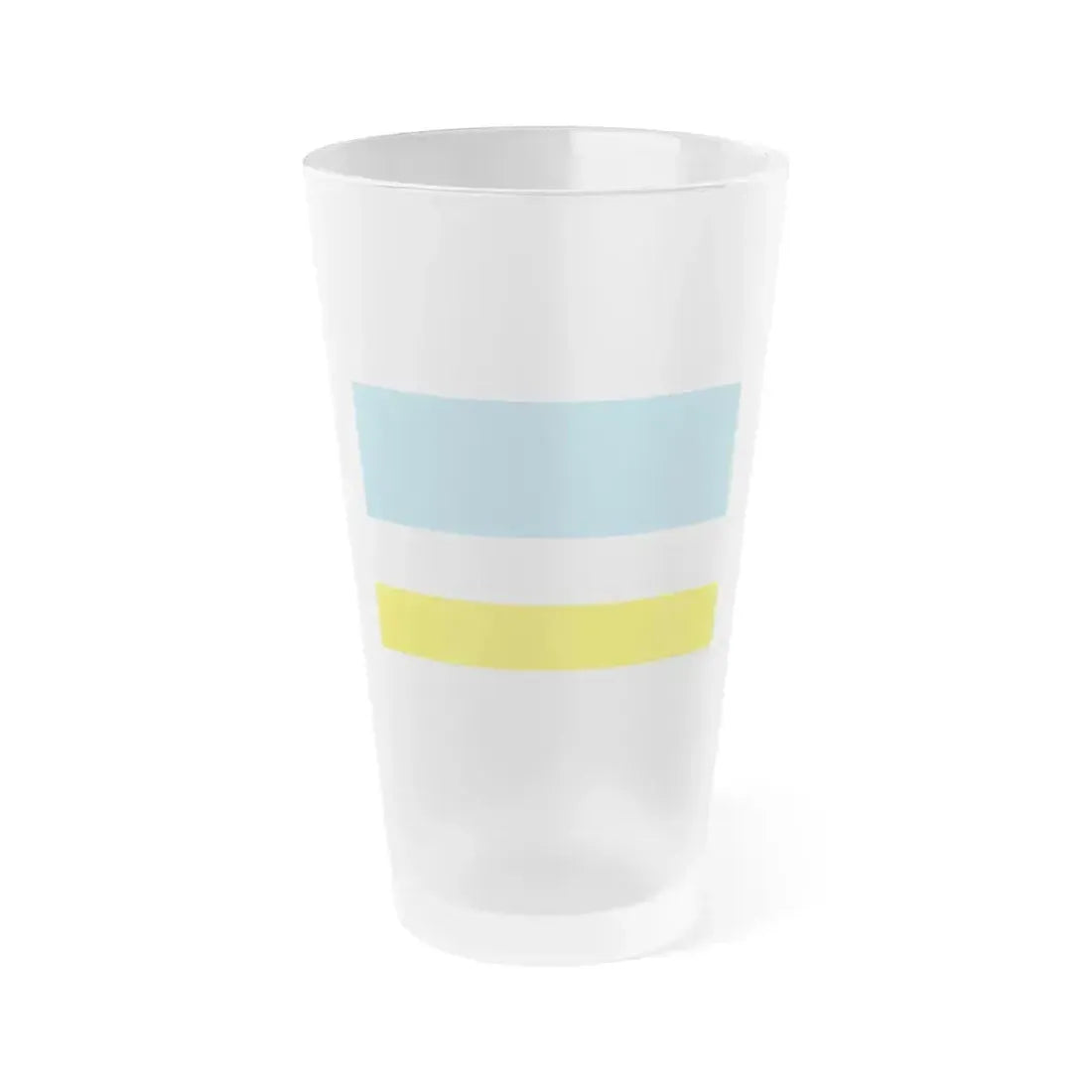 Flag of La Libertad Ecuador - Frosted Pint Glass 16oz 16oz Frosted - Go Mug Yourself