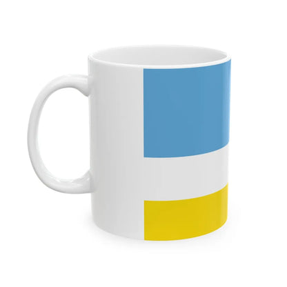 Flag of La Libertad Ecuador - White Coffee Mug-Go Mug Yourself