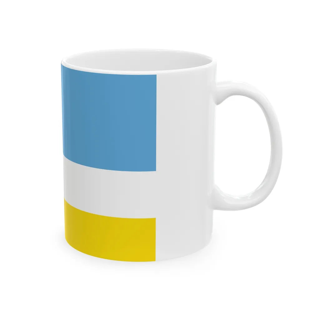 Flag of La Libertad Ecuador - White Coffee Mug-Go Mug Yourself