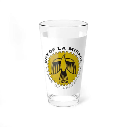 Flag of La Mirada, California - Pint Glass 16oz 16oz - Go Mug Yourself