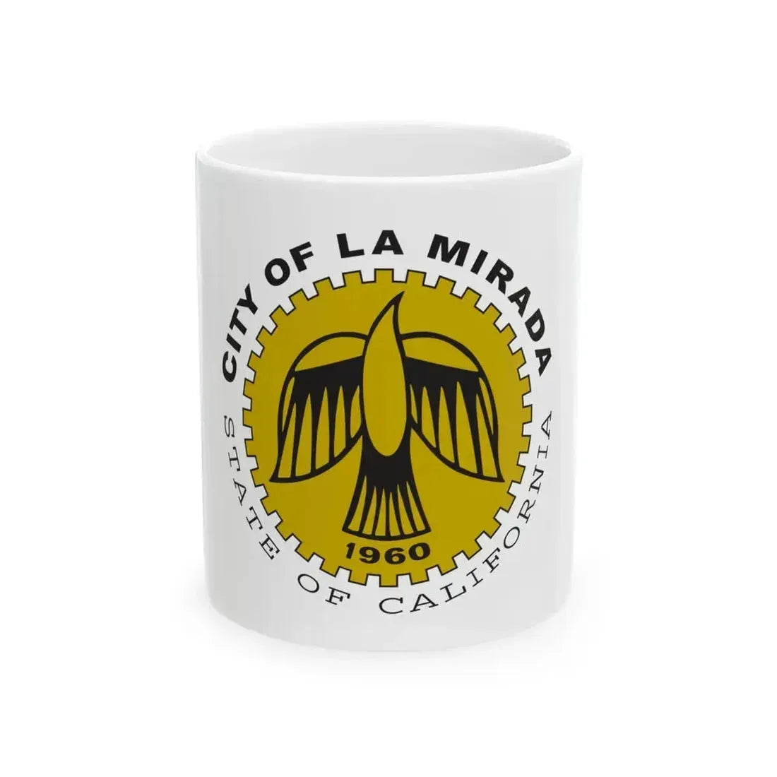 Flag of La Mirada California (United States) White Coffee Mug 11oz - Go Mug Yourself