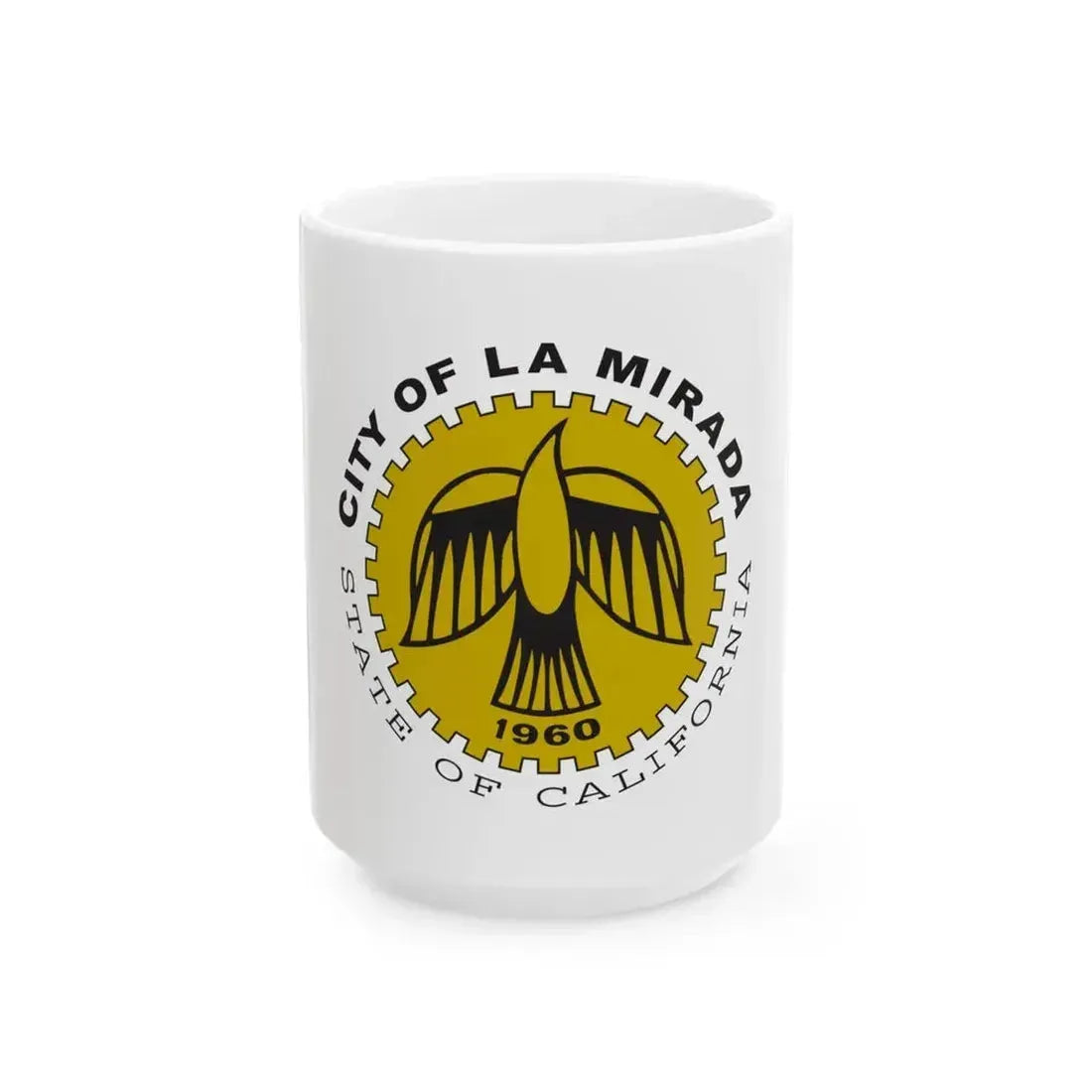 Flag of La Mirada California (United States) White Coffee Mug 15oz - Go Mug Yourself