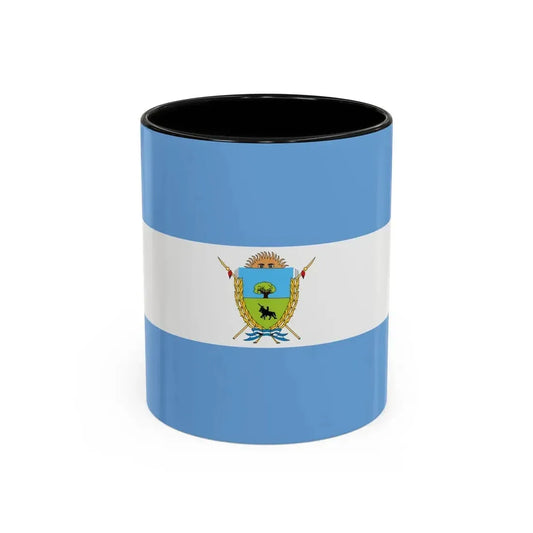 Flag of La Pampa Province Argentina - Accent Coffee Mug 11oz Black - Go Mug Yourself