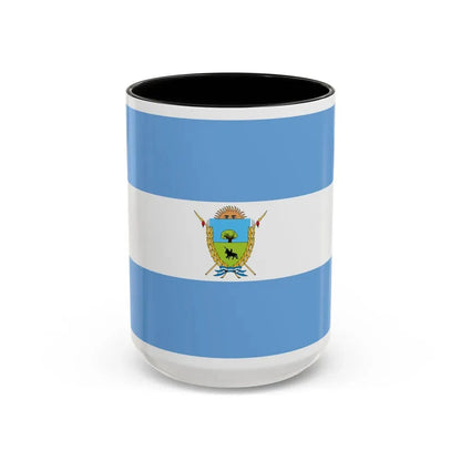 Flag of La Pampa Province Argentina - Accent Coffee Mug 15oz Black - Go Mug Yourself