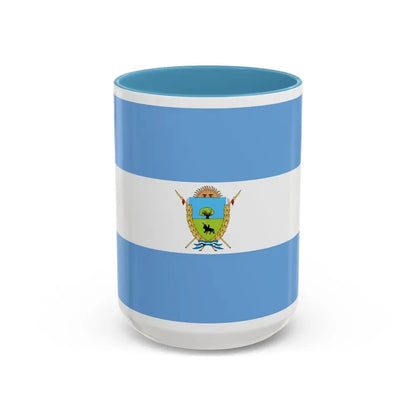 Flag of La Pampa Province Argentina - Accent Coffee Mug 15oz Light Blue - Go Mug Yourself