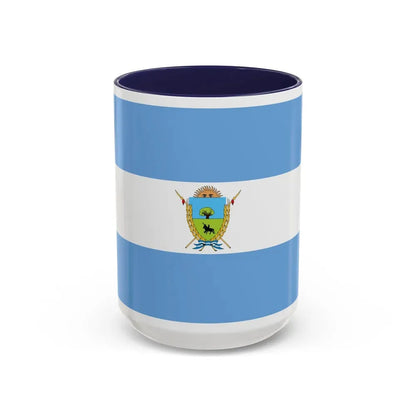 Flag of La Pampa Province Argentina - Accent Coffee Mug 15oz Navy - Go Mug Yourself