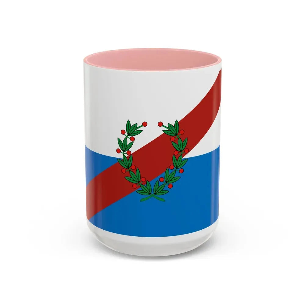 Flag of La Rioja Province Argentina - Accent Coffee Mug 15oz Pink - Go Mug Yourself