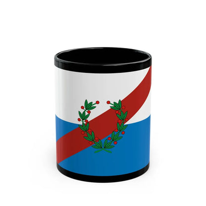 Flag of La Rioja Province Argentina - Black Coffee Mug-11oz-Go Mug Yourself