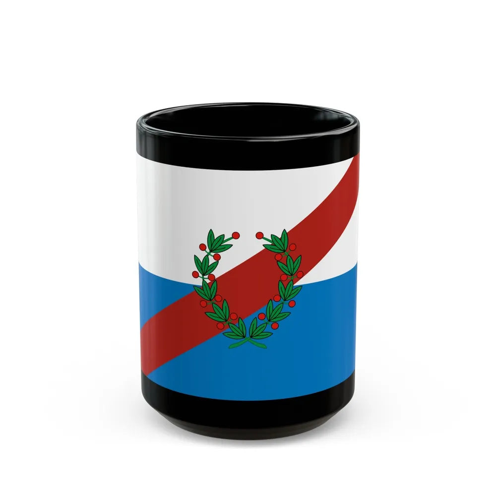 Flag of La Rioja Province Argentina - Black Coffee Mug-15oz-Go Mug Yourself