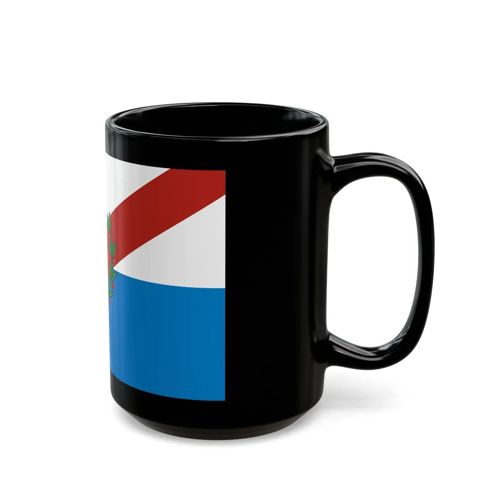 Flag of La Rioja Province Argentina - Black Coffee Mug-Go Mug Yourself