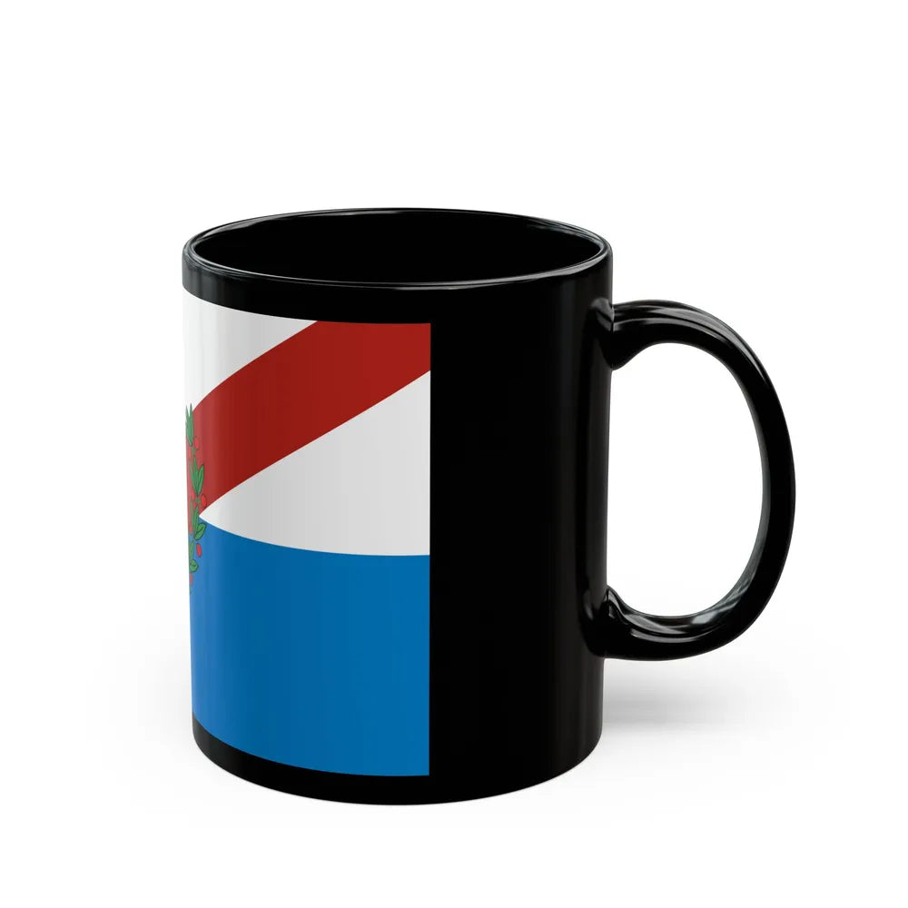 Flag of La Rioja Province Argentina - Black Coffee Mug-Go Mug Yourself