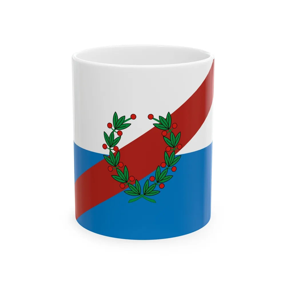 Flag of La Rioja Province Argentina - White Coffee Mug-11oz-Go Mug Yourself