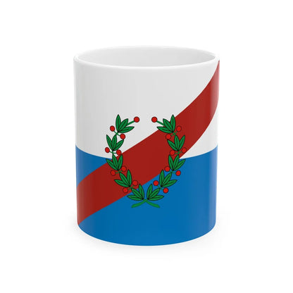 Flag of La Rioja Province Argentina - White Coffee Mug-11oz-Go Mug Yourself