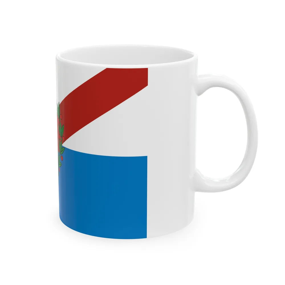 Flag of La Rioja Province Argentina - White Coffee Mug-Go Mug Yourself