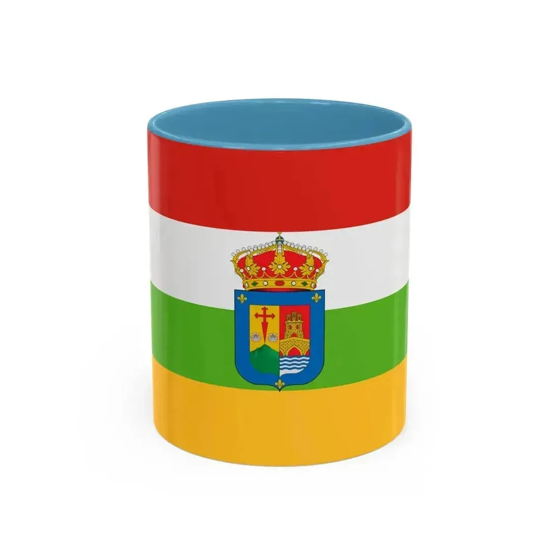 Flag of La Rioja Spain - Accent Coffee Mug 11oz Light Blue - Go Mug Yourself