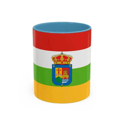 Flag of La Rioja Spain - Accent Coffee Mug 11oz Light Blue - Go Mug Yourself