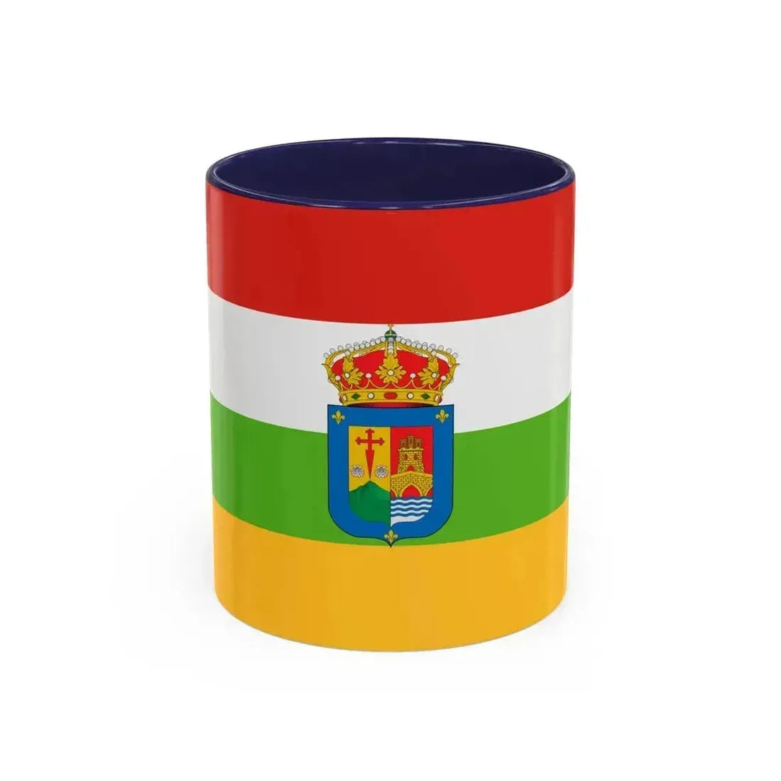 Flag of La Rioja Spain - Accent Coffee Mug 11oz Navy - Go Mug Yourself