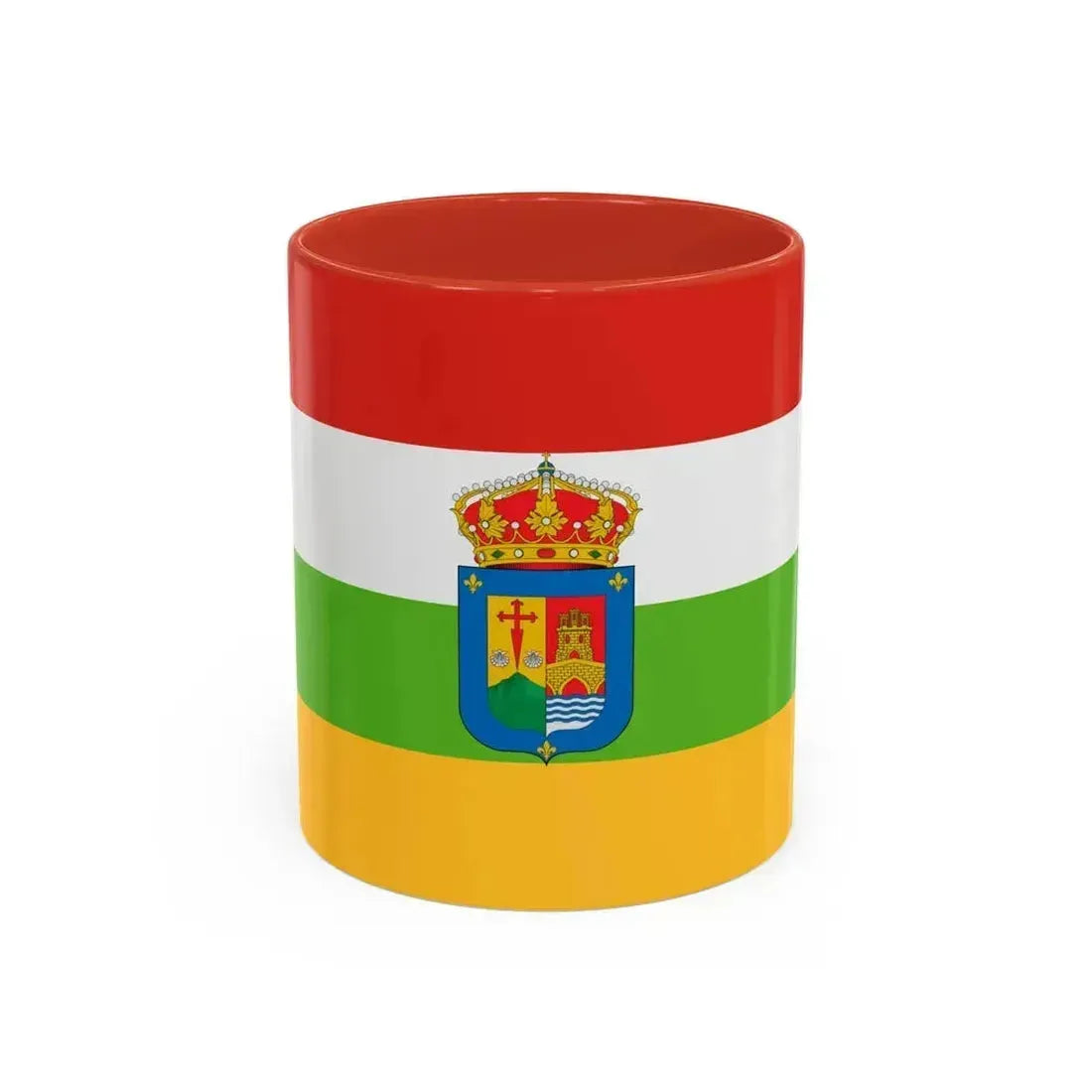 Flag of La Rioja Spain - Accent Coffee Mug 11oz Red - Go Mug Yourself