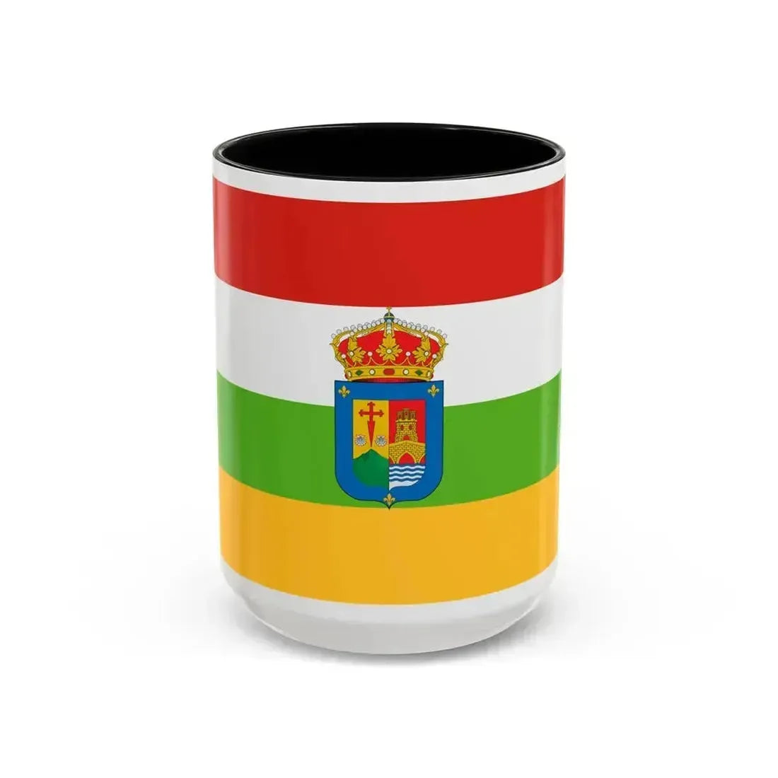 Flag of La Rioja Spain - Accent Coffee Mug 15oz Black - Go Mug Yourself