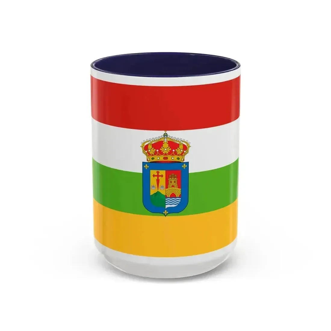 Flag of La Rioja Spain - Accent Coffee Mug 15oz Navy - Go Mug Yourself