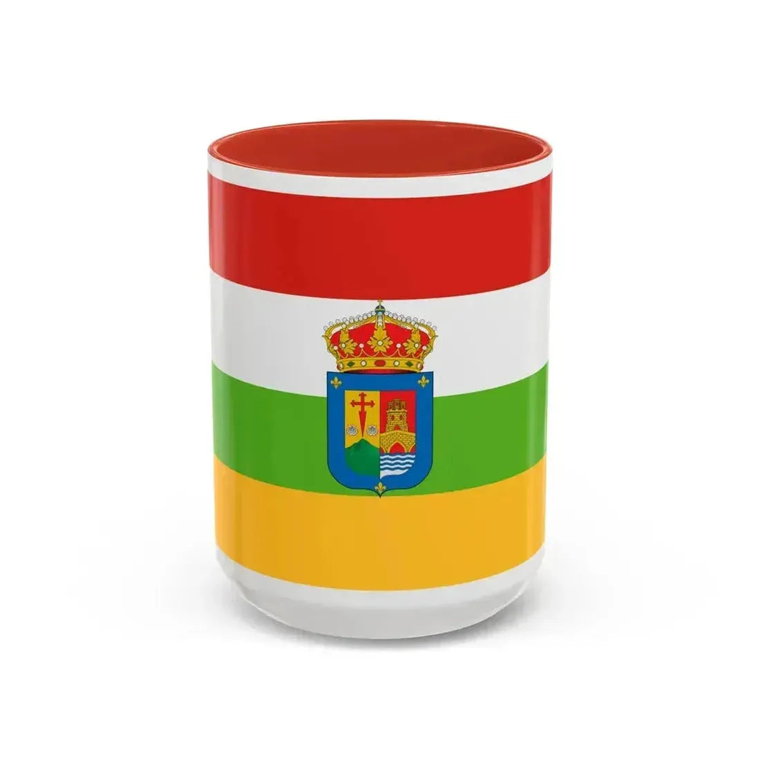 Flag of La Rioja Spain - Accent Coffee Mug 15oz Red - Go Mug Yourself