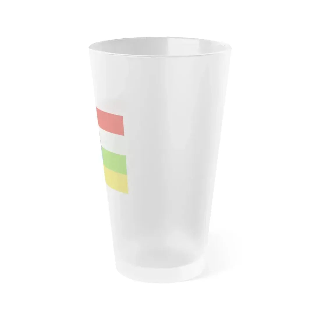 Flag of La Rioja Spain - Frosted Pint Glass 16oz - Go Mug Yourself