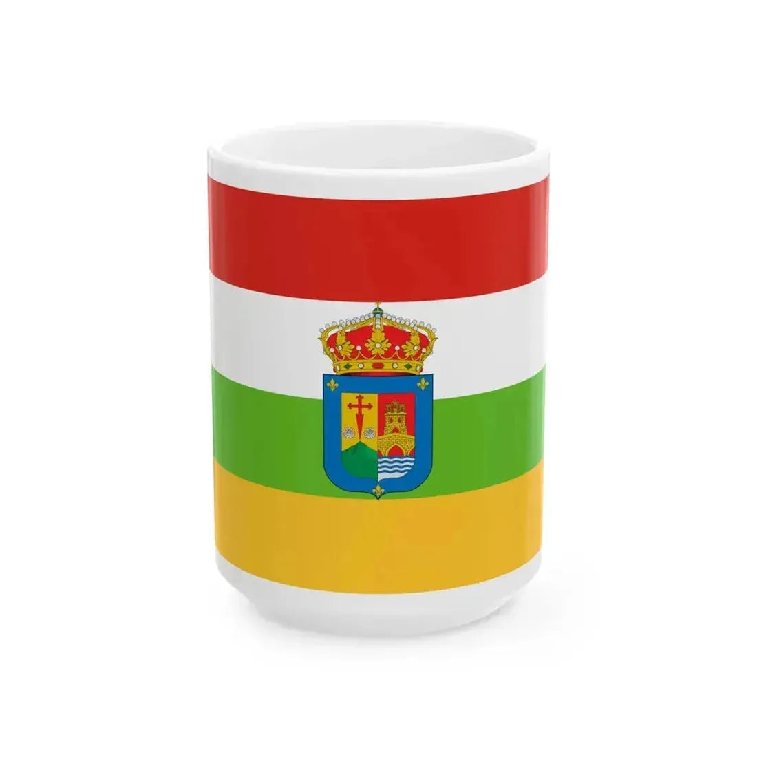 Flag of La Rioja Spain - White Coffee Mug 15oz - Go Mug Yourself
