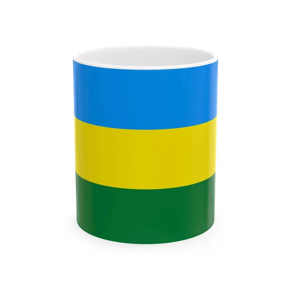 Flag of La Rivera Bolivia (Bolivia) White Coffee Mug 11oz - Go Mug Yourself