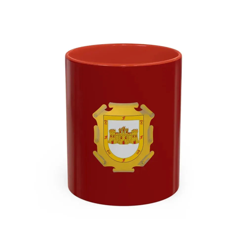 Flag of La Serena Chile - Accent Coffee Mug 11oz Red - Go Mug Yourself