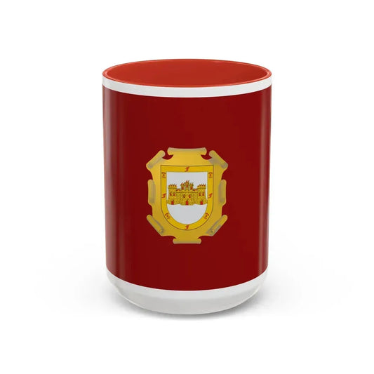 Flag of La Serena Chile - Accent Coffee Mug 15oz Red - Go Mug Yourself