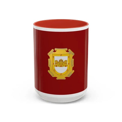 Flag of La Serena Chile - Accent Coffee Mug 15oz Red - Go Mug Yourself