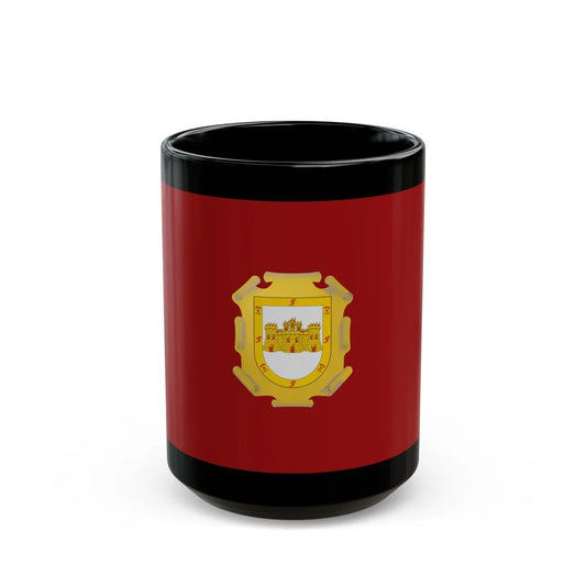 Flag of La Serena Chile - Black Coffee Mug-15oz-Go Mug Yourself