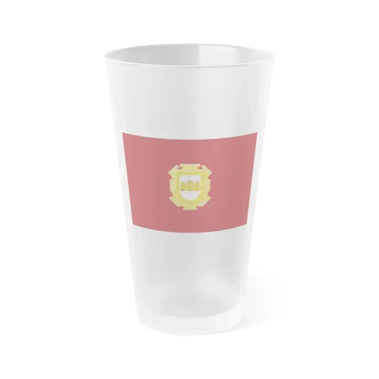 Flag of La Serena Chile - Frosted Pint Glass 16oz 16oz Frosted - Go Mug Yourself