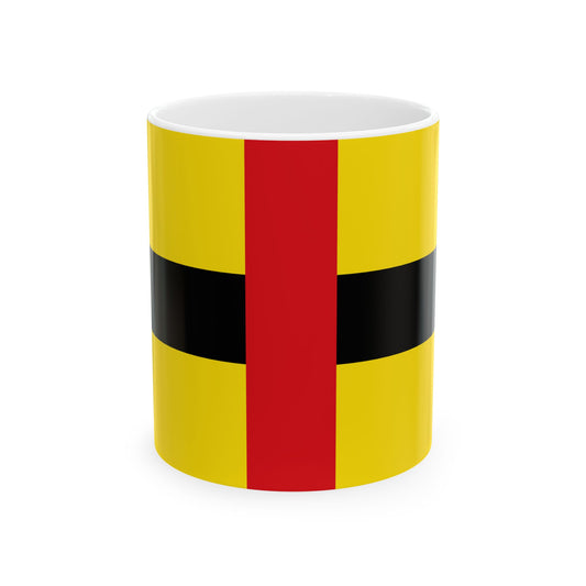 Flag of Laakdal (Belgium) White Coffee Mug-11oz-Go Mug Yourself