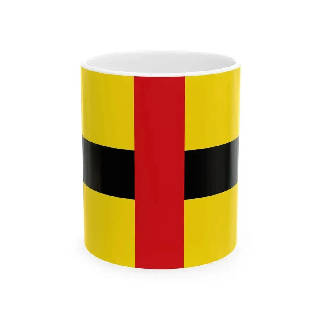 Flag of Laakdal (Belgium) White Coffee Mug 11oz - Go Mug Yourself