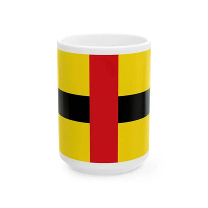 Flag of Laakdal (Belgium) White Coffee Mug 15oz - Go Mug Yourself