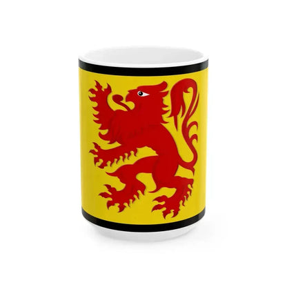 Flag of Laarne (Belgium) White Coffee Mug 15oz - Go Mug Yourself
