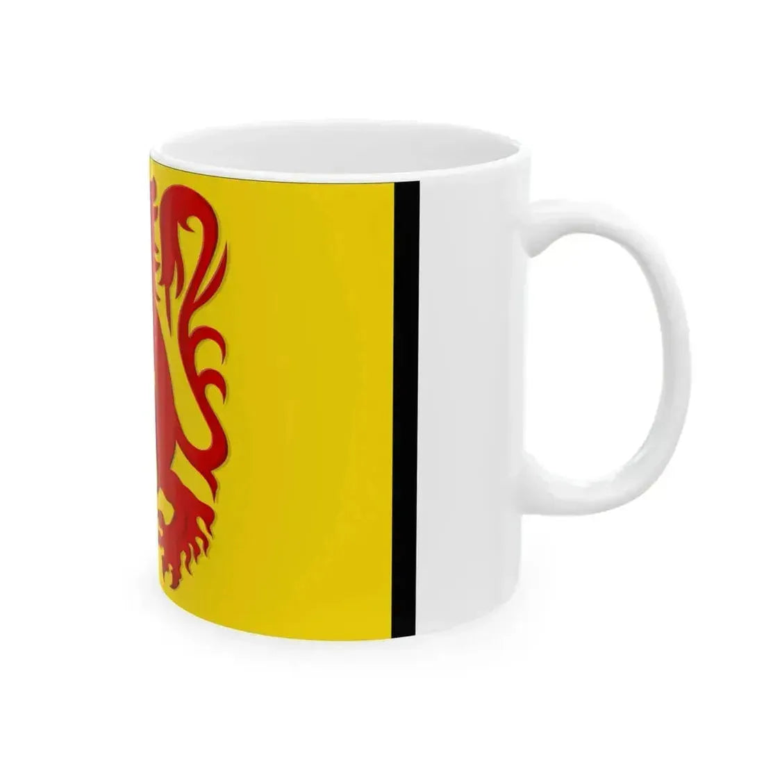 Flag of Laarne (Belgium) White Coffee Mug - Go Mug Yourself