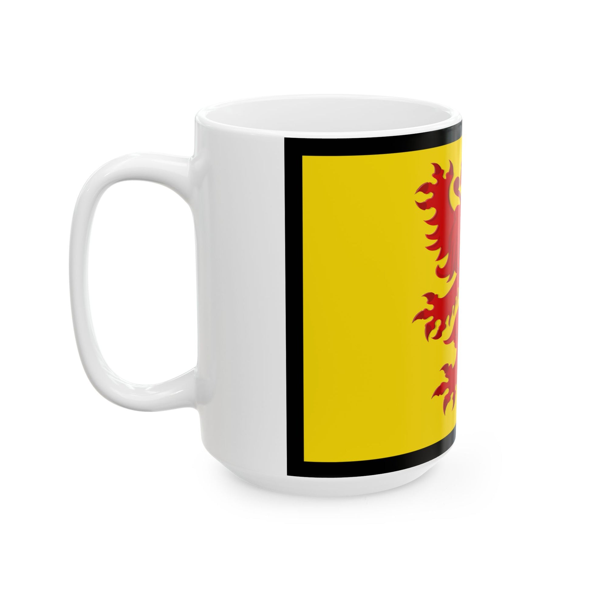 Flag of Laarne (Belgium) White Coffee Mug-Go Mug Yourself