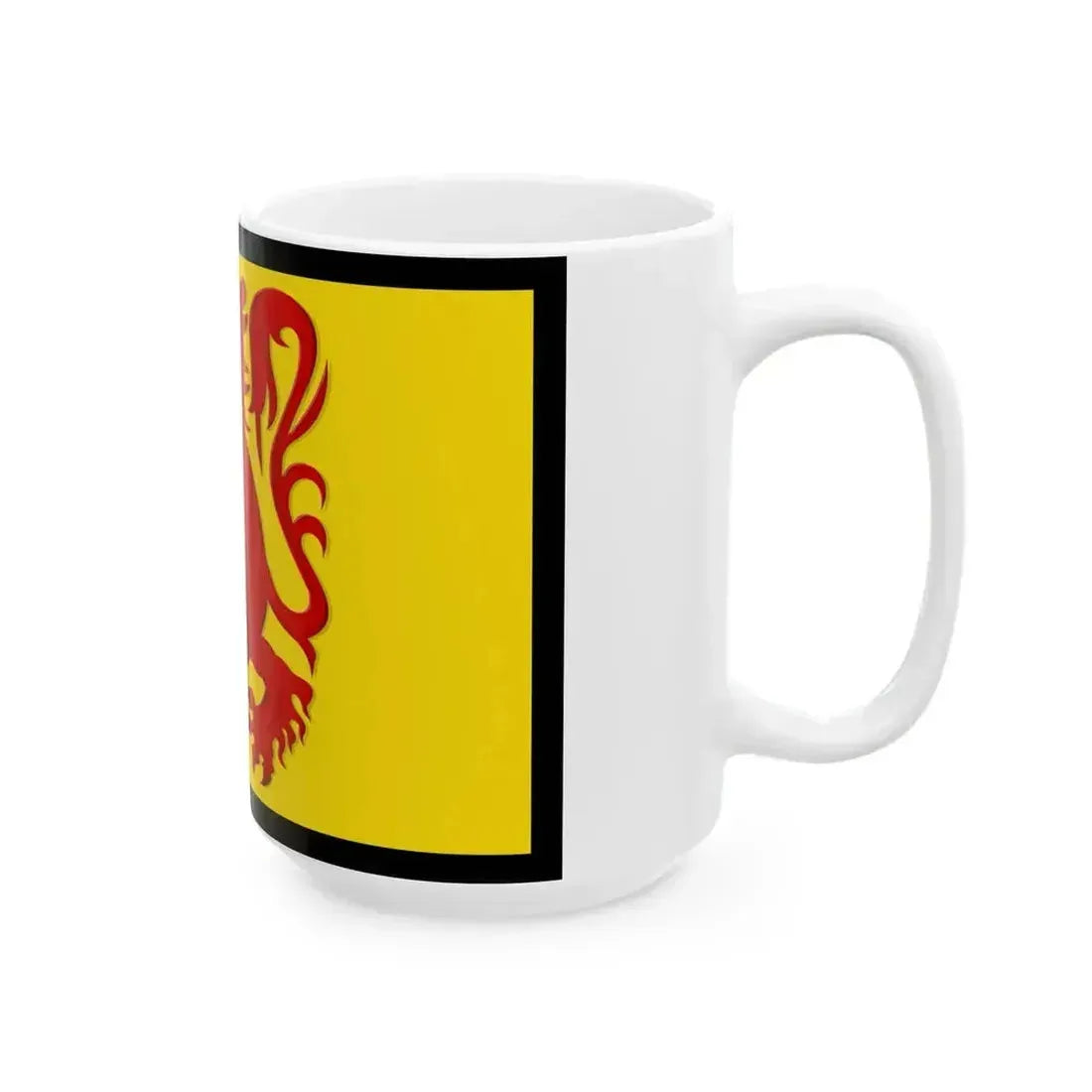 Flag of Laarne (Belgium) White Coffee Mug - Go Mug Yourself