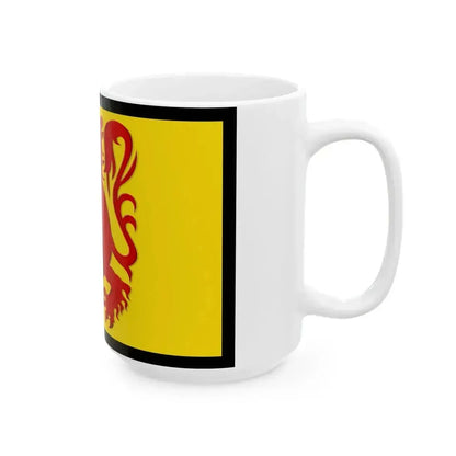 Flag of Laarne (Belgium) White Coffee Mug - Go Mug Yourself
