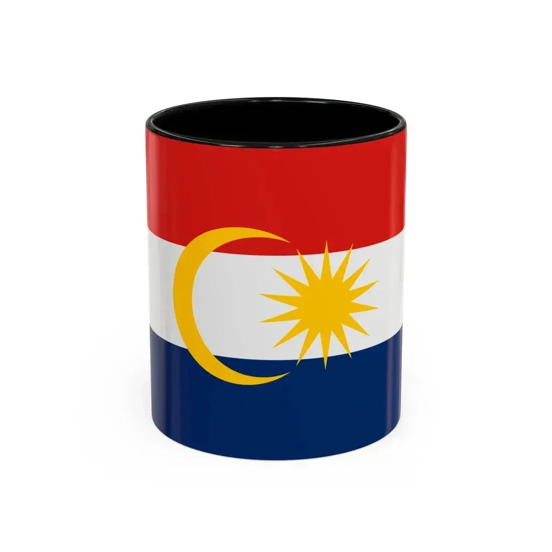 Flag of Labuan Malaysia - Accent Coffee Mug 11oz Black - Go Mug Yourself