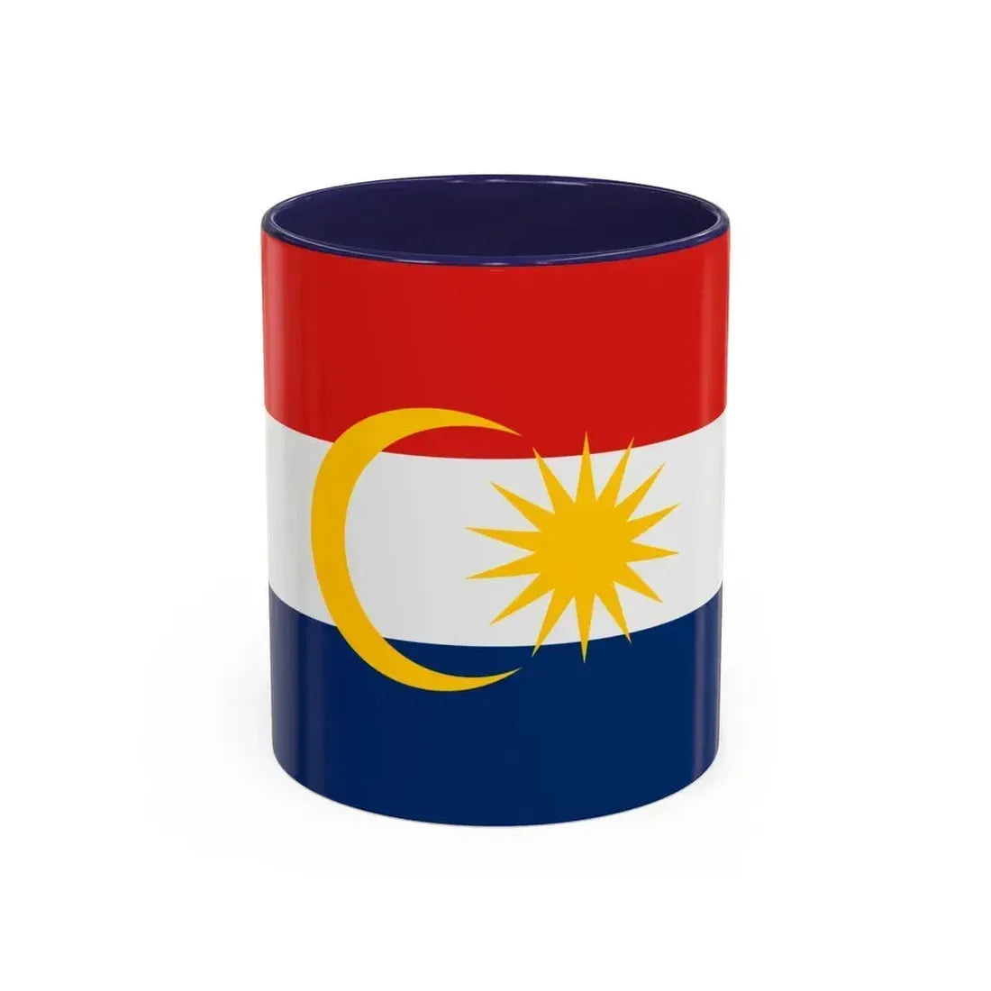 Flag of Labuan Malaysia - Accent Coffee Mug 11oz Navy - Go Mug Yourself